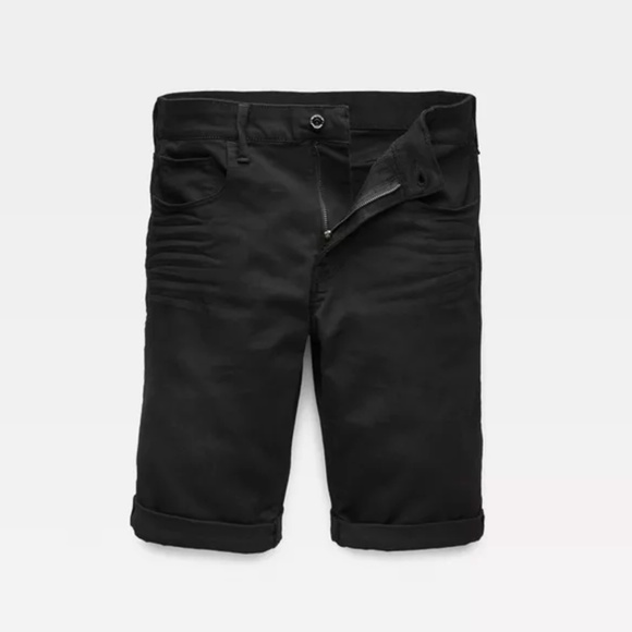 men's cotton twill elastic waist shorts